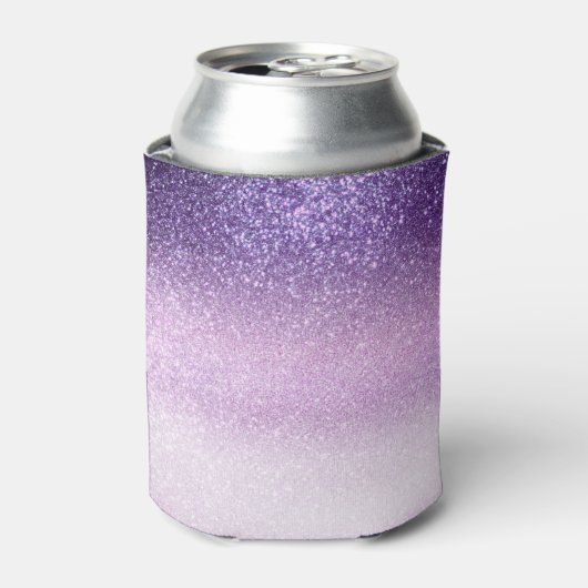 Violet Lila pastel Paars Triple Glitter Ombre Blikjeskoeler (Blikje Voorkant)