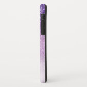 Violet Lila pastel Paars Triple Glitter Ombre Case-Mate iPhone Case (Achterkant/links)