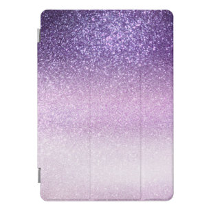 Violet Lila pastel Paars Triple Glitter Ombre iPad Pro Cover