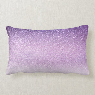 Violet Lila pastel Paars Triple Glitter Ombre Kussen