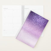 Violet Lila pastel Paars Triple Glitter Ombre Planner (Display)