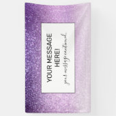 Violet Lila pastel Paars Triple Glitter Ombre Spandoek (Verticaal)
