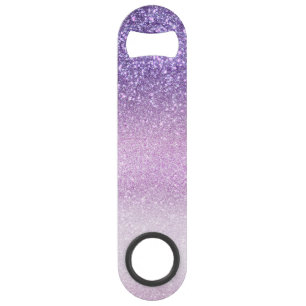 Violet Lila pastel Paars Triple Glitter Ombre Speed Flessenopener