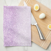 Violet Lila pastel Paars Triple Glitter Ombre Theedoek (Quarter Fold)