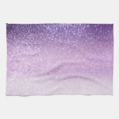 Violet Lila pastel Paars Triple Glitter Ombre Theedoek (Horizontaal)