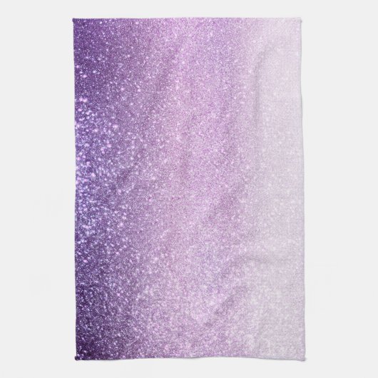 Violet Lila pastel Paars Triple Glitter Ombre Theedoek (Verticaal)