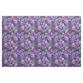 Violet Lila Roos Flowers Garden Pattern Stof (Yard (91,4 cm))