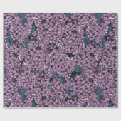 Violet Lila tuin Cadeaupapier (Vlak)