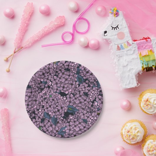 Violet Lila tuin Papieren Bordje (Feest)