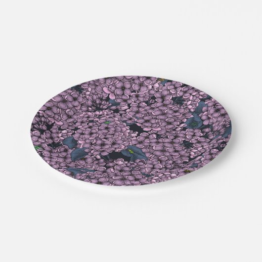 Violet Lila tuin Papieren Bordje (Gekanteld)