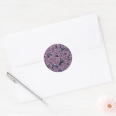 Violet Lila tuin Ronde Sticker (Envelop)