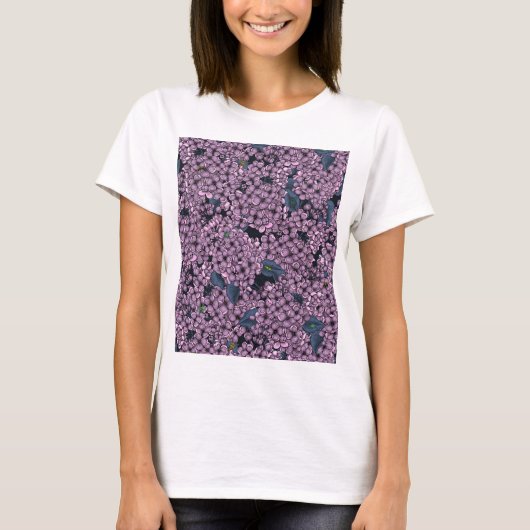 Violet Lila tuin T-shirt (Voorkant)