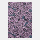 Violet Lila tuin Theedoek (Verticaal)