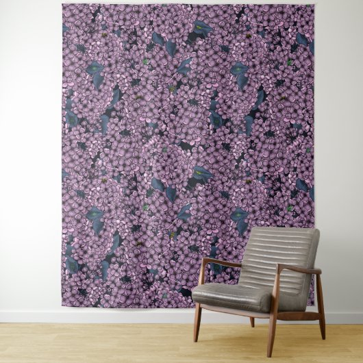 Violet Lila tuin Wandkleed (In situ)