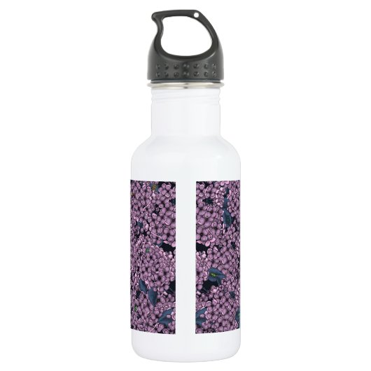 Violet Lila tuin Waterfles (Achterkant)