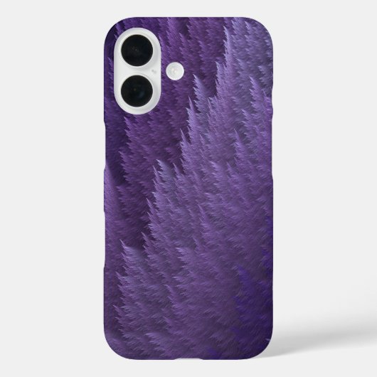 Violet Lilac Purple Tartan Feather Pattern Case-Mate iPhone Case (Achterkant)