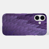 Violet Lilac Purple Tartan Feather Pattern Case-Mate iPhone Case (Achterkant (horizontaal))