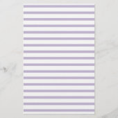 Violet Lined Paper Stripes voor Notes Stationery Briefpapier (Voorkant)