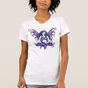 "Violet Lotus" Big White Shirt