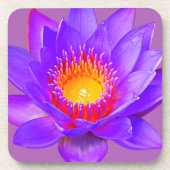 Violet Lotus Flower Bier Onderzetter (Voorkant)