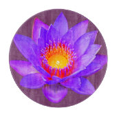 Violet Lotus Flower Snijplank (Voorkant)