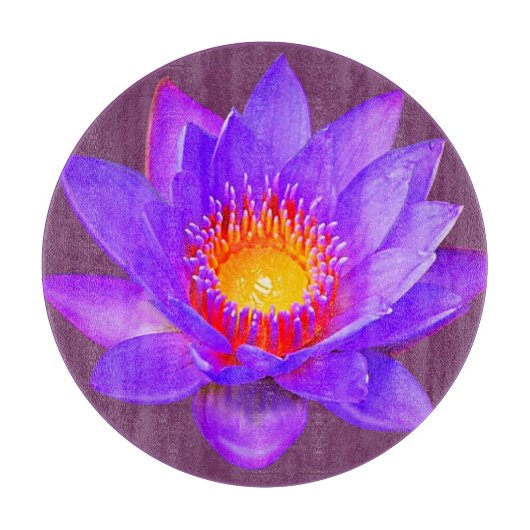 Violet Lotus Flower Snijplank (Voorkant)