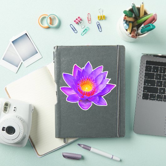 Violet Lotus Flower Sticker (iPad Cover)