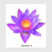 Violet Lotus Flower Sticker (Vel)