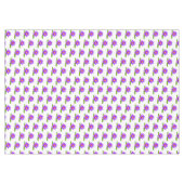 Violet Lotus Flowers & Lily Pad op White Tafelkleed (Voorkant (Horizontaal))