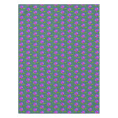 Violet Lotus Flowers & Lily Pads op Sapphire Green Tafelkleed (Voorkant)