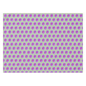 Violet Lotus Flowers op Laurel Green Tafelkleed (Voorkant (Horizontaal))