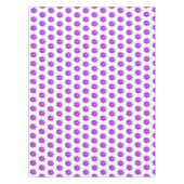 Violet Lotus Flowers op White Tablecloth Tafelkleed (Voorkant)