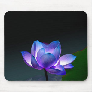 Violet Lotus in volle bloei, mousepad Muismat