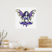 "Violet Lotus" Yoga Faery Poster (Keuken)