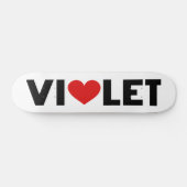 Violet Love Skateboard (Horizontaal)