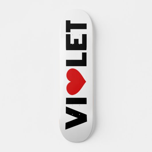 Violet Love Skateboard (Voorkant)