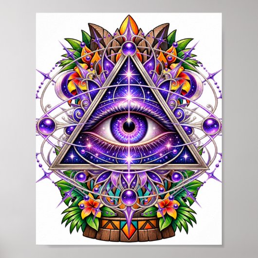 Violet Lunar Eye Poster (Voorkant)