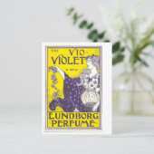 Violet Lundborg parfum  advertentie Briefkaart (Staand voorkant)
