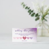 Violet Magenta QR Code Weddenschap Stress Code Informatiekaartje (Staand voorkant)