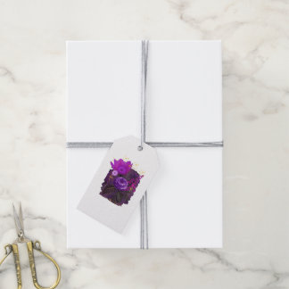 Violet Magical Floral Bouquet in Golden Frame Cadeaulabel