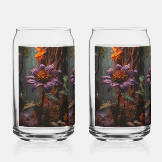 Violet Majesteit: boeiende schoonheid van de Paars Blikvorm Glas (Voorkant)