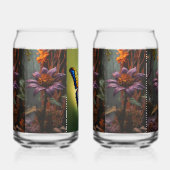 Violet Majesteit: boeiende schoonheid van de Paars Blikvorm Glas (Links)