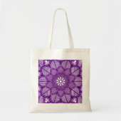 Violet Mandala Yoga Instructor Lotus Tote Bag (Voorkant)