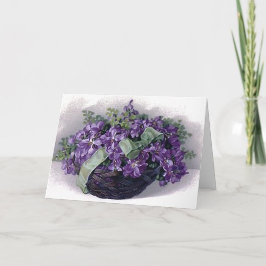  Violet mandje Kaart (Voorkant)