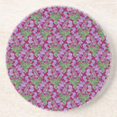 Violet Mauve Floral Custom Sandstone Onderzetter (Voorkant)