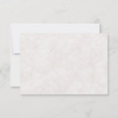 Violet Meadow Bruiloft RSVP met Menukeuzes Kaartje (Achterkant)