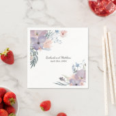 Violet Meadow Floral Wildflower Wedding Servet (Insitu)