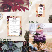 Violet Meadows Modern Herfst Bloemen Kaart