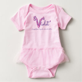 Violet meisjes naam en betekenis V monogram shirt