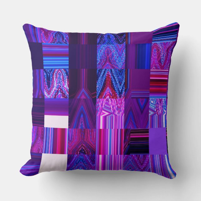 Violet Mélange Square Sierkussen (Voorkant)